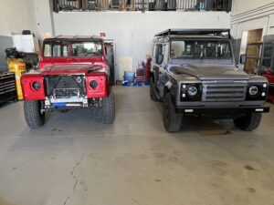 1985 Land Rover 90 Being Reassembled